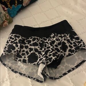 Outdoor Voices Black and White Athletic Shorts